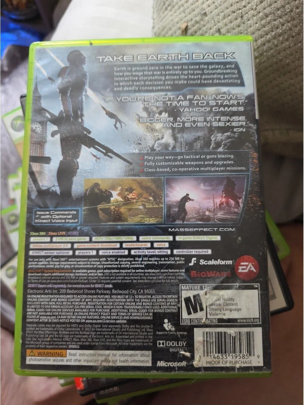 Mass Effect 3 - Microsoft Xbox 360 Tested 1Y Guarantee